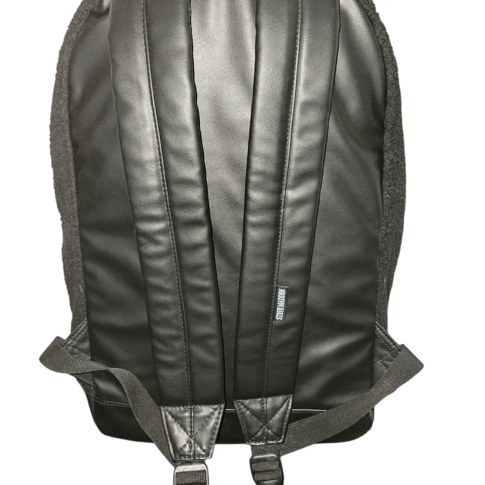 NEW Steve Madden Black Sherpa Full Size Backpack Unisex or Men's